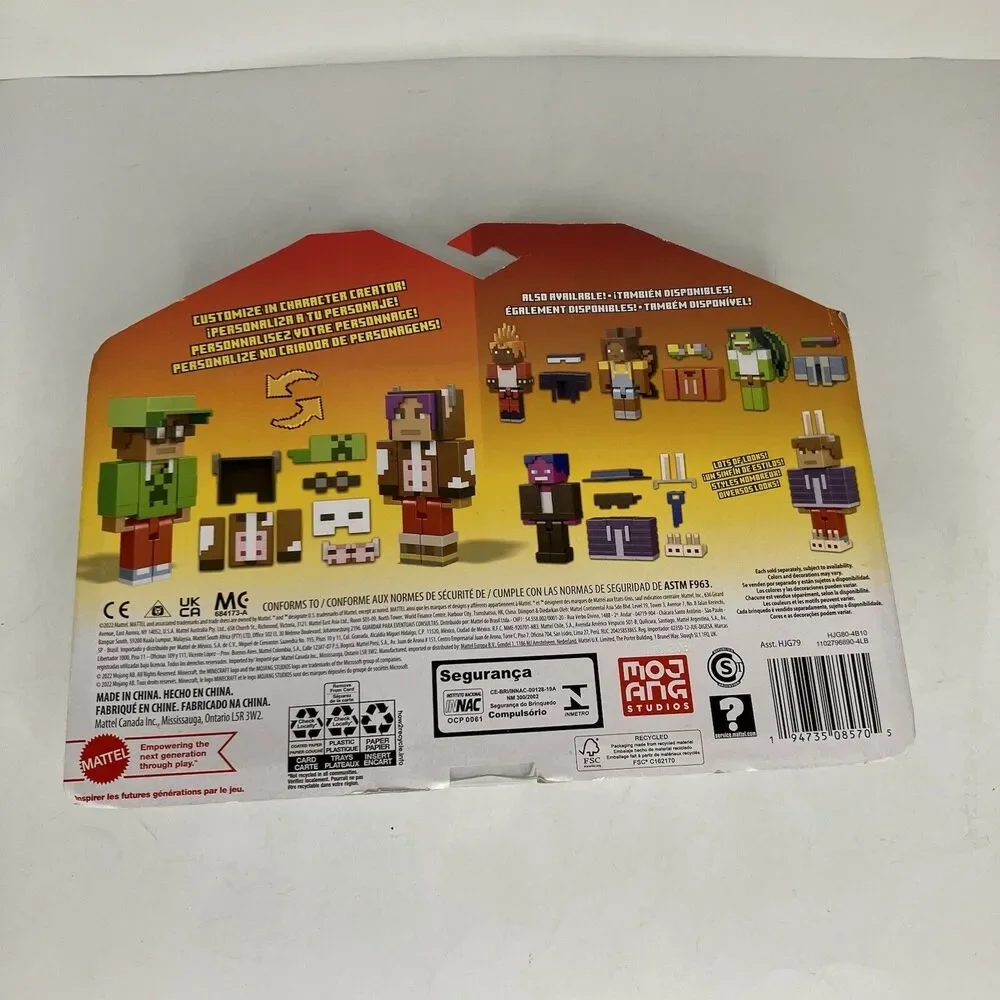 CREATOR SERIES Minecraft HOODIE FIGURE PACK Customizable Character 2022 New